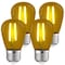 Luxrite S14 LED Edison Yellow Light Bulbs 0.5W Colored Bulb for String Lights E26 Base, 4PK LR21735-4PK - alternate 1